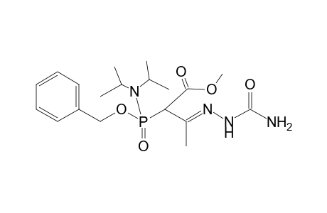 (E)-methyl 2-(benzyloxy(diisopropylamino)phosphoryl)-3-(2-carbamoylhydrazono)butanoate