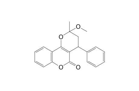 2-METHOXY-2-METHYL-4-PHENYL-3,4-DIHYDRO-2H-PYRANO-[3,2-C]-CHROMEN-5-ONE