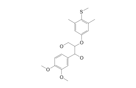 1-(3,4-dimethoxyphenyl)-2-{[4-(meythylthio)-3,5-xylyl]oxy}-1,3-propanediol