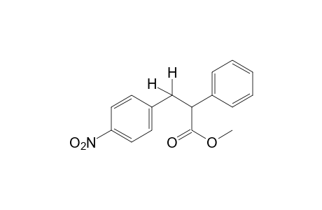 3-(p-nitrophenyl)-2-phenylpropionic acid, methyl ester