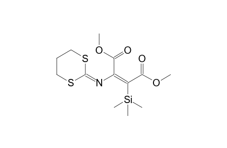 Dimethyl 2-[(1,3-dithian-2-ylidene)amino]-3-(trimethylsilyl)maleate