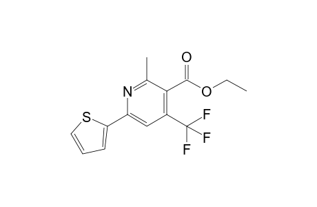 2-Methyl-6-(2-thienyl)-4-(trifluoromethyl)nicotinic acid ethyl ester