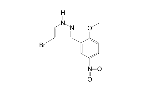 4-Bromo-3-(2-methoxy-5-nitrophenyl)pyrazole