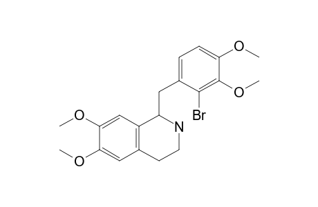 1-[(2-Bromanyl-3,4-dimethoxy-phenyl)methyl]-6,7-dimethoxy-1,2,3,4-tetrahydroisoquinoline