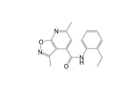 isoxazolo[5,4-b]pyridine-4-carboxamide, N-(2-ethylphenyl)-3,6-dimethyl-