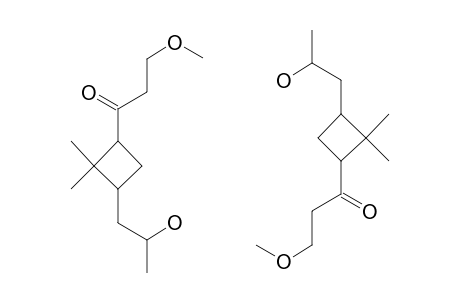 1-[3-(2-hydroxypropyl)-2,2-dimethylcyclobutyl]-3-methoxy-1-propanone