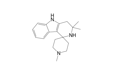 4-Spiro-(N-methylpiperidyl)-2,2-dimethyl-1,2,3,4-tetrahydro-.gamma.-carboline