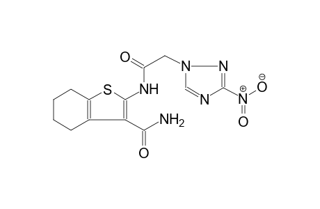 2-{[(3-nitro-1H-1,2,4-triazol-1-yl)acetyl]amino}-4,5,6,7-tetrahydro-1-benzothiophene-3-carboxamide