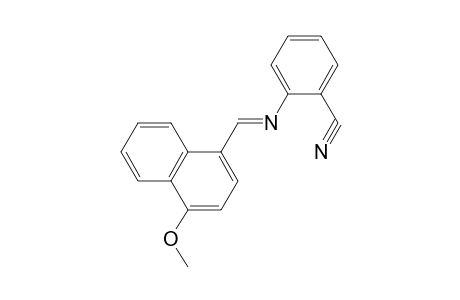 Benzonitrile, 2-[(4-methoxynaphthalen-1-ylmethylene)amino]-