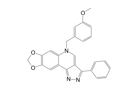 5H-[1,3]dioxolo[4,5-g]pyrazolo[4,3-c]quinoline, 5-[(3-methoxyphenyl)methyl]-3-phenyl-