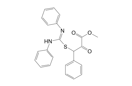Methyl 3-([(E)-anilino(phenylimino)methyl]sulfanyl)-2-oxo-3-phenylpropanoate
