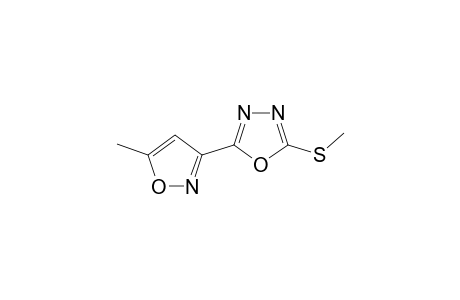 2-(5-Methylisoxazol-3-yl)-5-methylthio-1,3,4-oxadiazole