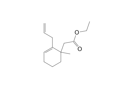 2-Cyclohexene-1-acetic acid, 1-methyl-2-(2-propenyl)-, ethyl ester