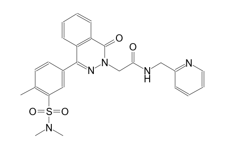 2-[4-[3-(dimethylsulfamoyl)-4-methyl-phenyl]-1-keto-phthalazin-2-yl]-N-(2-pyridylmethyl)acetamide