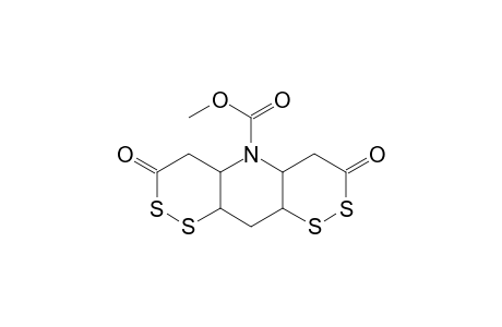 3,6-Dioxo-octahydro-1,2,7,8-tetrathia-9-azaanthracene-10-carboxylic acid, methyl ester