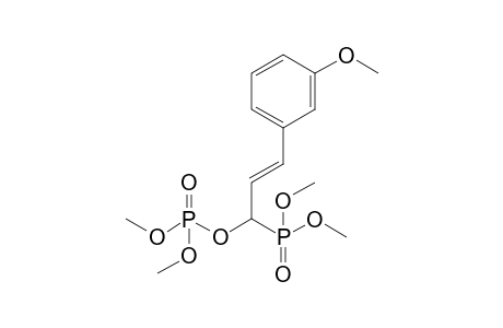 (E)-1-(Dimethoxyphosphoryl)-3-(3-methoxyphenyl)allyldimethyl phosphate