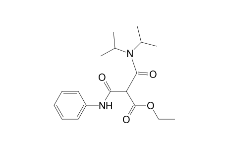 Ethyl (N,N-diisopropylcarbamoyl)(N-phenylcarbamoyl)acetate