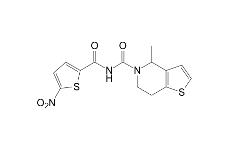 6,7-dihydro-4-methyl-N-(5-nitro-2-thenoyl)thieno[3,2-c]pyridine-5(4H)carboxamide