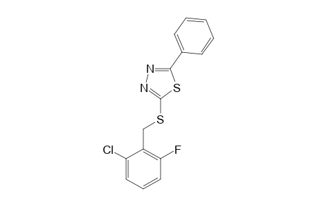 2-[(2-chloro-6-fluorobenzyl)thio]-5-phenyl-1,3,4-thiadiazole