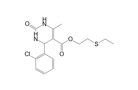 2-(ethylsulfanyl)ethyl 4-(2-chlorophenyl)-6-methyl-2-oxo-1,2,3,4-tetrahydro-5-pyrimidinecarboxylate