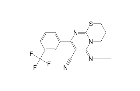 6-(t-Butylimino)-8-(3'-trifluoromethylphenyl)-3,4-dihydro-2H, 6H-pyrimido[2,1-b][1,3]thiazine-7-carbonitrile