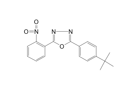 2-(p-tert-butylphenyl)-5-(o-nitrophenyl)-1,3,4-oxadiazole