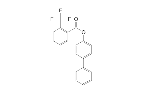 2-Trifluoromethylbenzoic acid, 4-biphenyl ester