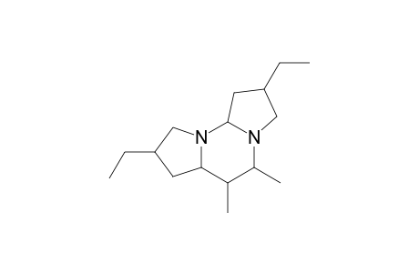 2,8-Diethyl-5,6-dimethylperhydrobispyrrolo[2,1-b:2',1'-f]pyrimidine