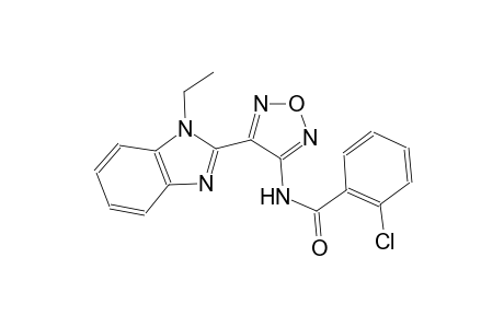 2-Chloro-N-[4-(1-ethyl-1H-benzimidazol-2-yl)-1,2,5-oxadiazol-3-yl]benzamide