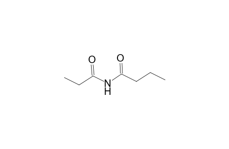 Butanamide, N-(1-oxopropyl)-