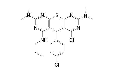 6-Chloro-2,8-di(dimethylamino)-5-(4-chlorophenyl)-4-propylamino-5H-thiopyrano[2,3-d:6,5-d']dipyrimidine