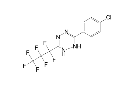 3-(p-chlorophenyl)-1,2-dihydro-6-(heptafluoropropyl)-s-tetrazine