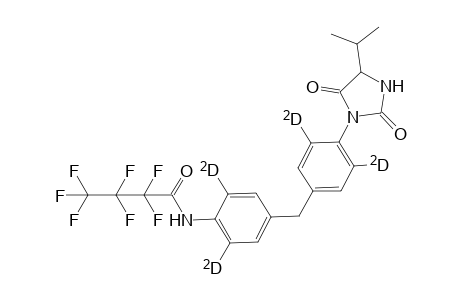 3-{4'-[4''-(N-Heptafluorobutyrylamino)-3",5"-dideuteriobenzyl]-2',6'-dideuteriophenyl}-5-isopropyl-1,3-imidazoline-2,4-dione