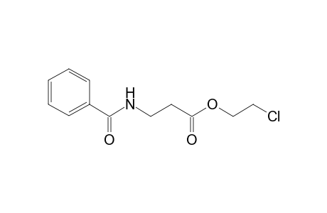 Propionic acid, 3-benzoylamino-, 2-chloroethyl ester