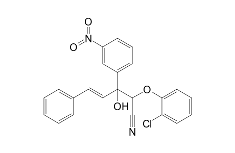 4-(Chlorophenoxy)-3-hydroxy-4-cyano-3-(3'-nitrophenyl)-1-phenylbut-1-ene