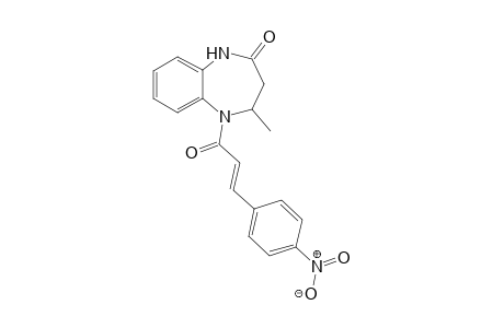 4-Methyl-5-[(E)-3-(4-nitrophenyl)-1-oxoprop-2-enyl]-3,4-dihydro-1H-1,5-benzodiazepin-2-one