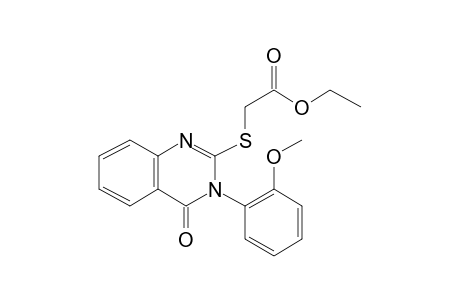 Ethyl {[3-(2-methoxyphenyl)-4-oxo-3,4-dihydro-2-quinazolinyl]sulfanyl}acetate