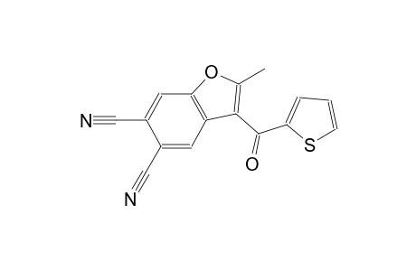 5,6-benzofurandicarbonitrile, 2-methyl-3-(2-thienylcarbonyl)-