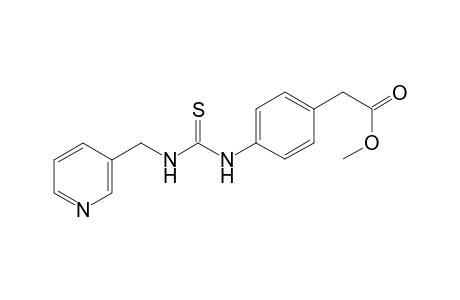 Methyl [4-({[(3-pyridinylmethyl)amino]carbothioyl}amino)phenyl]acetate