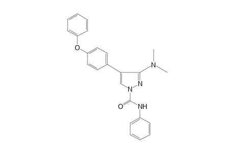 3-(Dimethylamino)-4-(p-phenoxyphenyl)pyrazole-1-carboxanilide