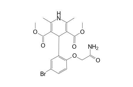 Dimethyl 4-[2-(2-amino-2-oxoethoxy)-5-bromophenyl]-2,6-dimethyl-1,4-dihydro-3,5-pyridinedicarboxylate