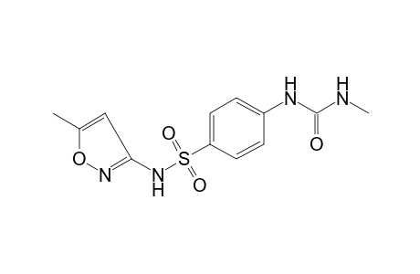 1-methyl-3-{p-[(5-methyl-3-isoxazolyl)sulfamoyl]phenyl}urea