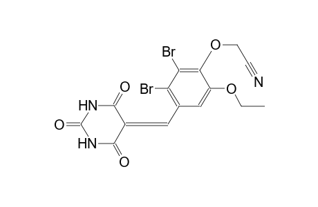 {2,3-dibromo-6-ethoxy-4-[(2,4,6-trioxotetrahydro-5(2H)-pyrimidinylidene)methyl]phenoxy}acetonitrile