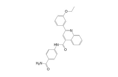 N-[4-(aminocarbonyl)phenyl]-2-(3-ethoxyphenyl)-4-quinolinecarboxamide