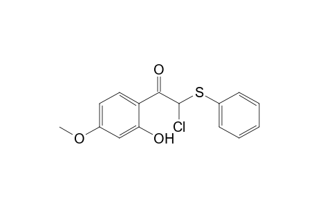 2-Chloro-2'-hydroxy-4'-methoxy-2-(phenylthio)acetophenone