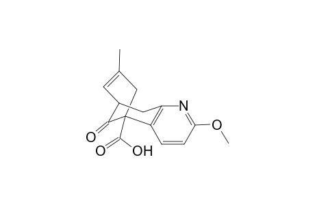 (13 R*)-5-Methoxy-6-aza-11-methyl-13-keto-tricyclo[7.3.1.0(2,7)]trideca-2(7),3,5,10-tetraen-14-oic acid
