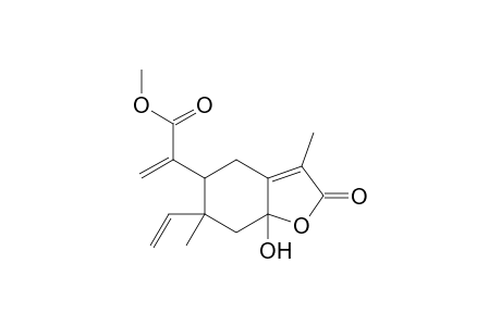 5-Benzofuranacetic acid, 6-ethenyl-2,4,5,6,7,7a-hexahydro-7a-hydroxy-3,6-dimethyl-.alpha.-methylene-2-oxo-, methyl ester