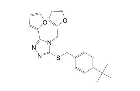 3-[(4-tert-butylbenzyl)sulfanyl]-5-(2-furyl)-4-(2-furylmethyl)-4H-1,2,4-triazole