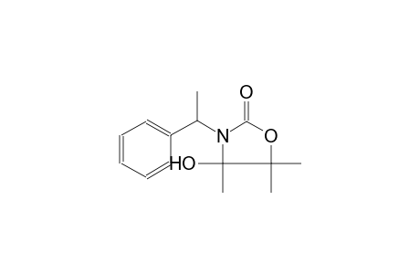 2-oxazolidinone, 4-hydroxy-4,5,5-trimethyl-3-(1-phenylethyl)-