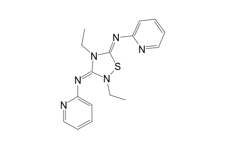 3,5-[BIS-(2-PYRIDYL)-IMINO]-2,4-DIETHYL-1,2,4-THIODIAZOLIDINE